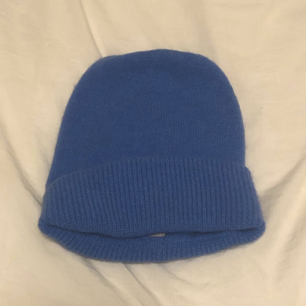 Everlane Blue Alpaca Wool Beanie
